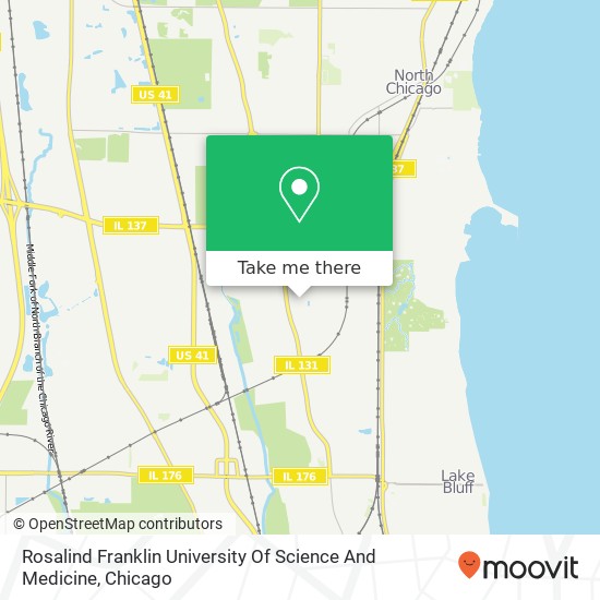Mapa de Rosalind Franklin University Of Science And Medicine