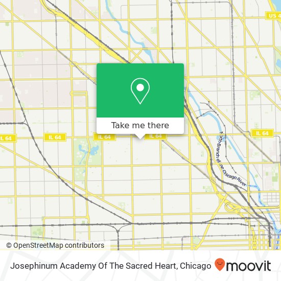 Josephinum Academy Of The Sacred Heart map