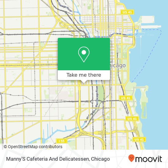 Mapa de Manny’S Cafeteria And Delicatessen