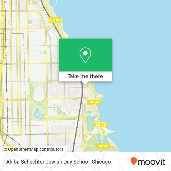 Akiba Schechter Jewish Day School map