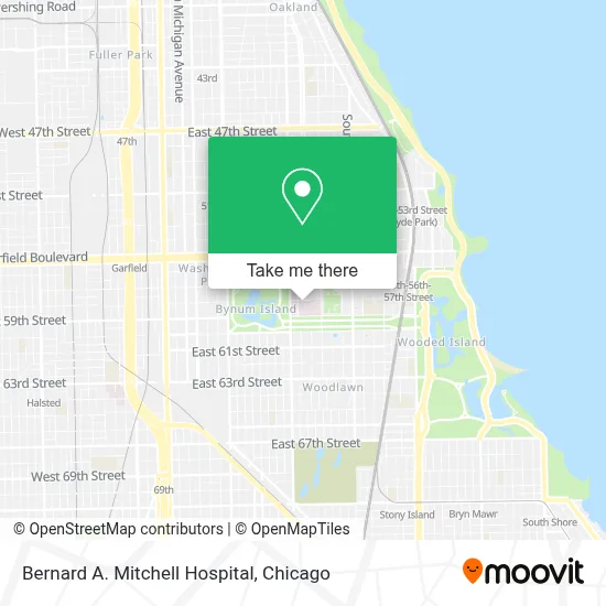 Bernard A. Mitchell Hospital map