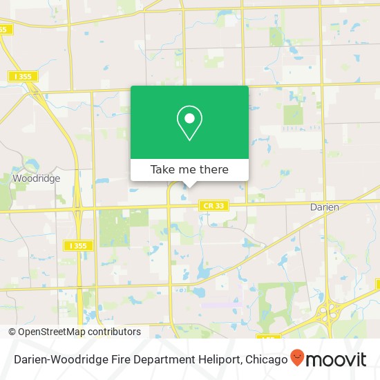 Mapa de Darien-Woodridge Fire Department Heliport