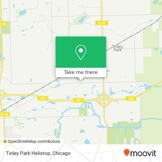 Tinley Park Helistop map