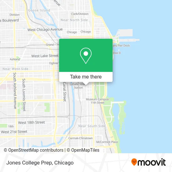 Jones College Prep map