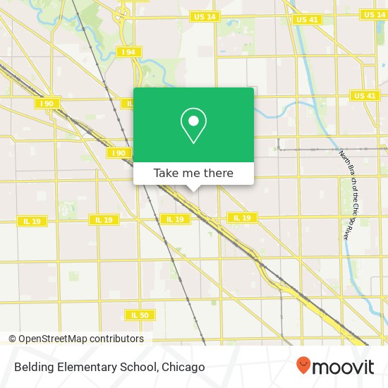 Belding Elementary School map