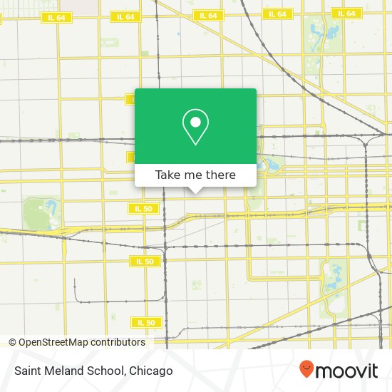 Saint Meland School map