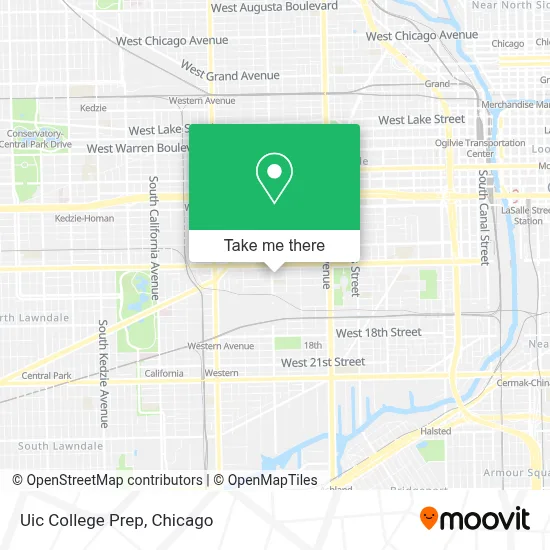 Uic College Prep map