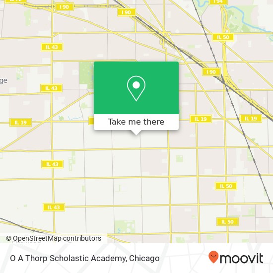 O A Thorp Scholastic Academy map