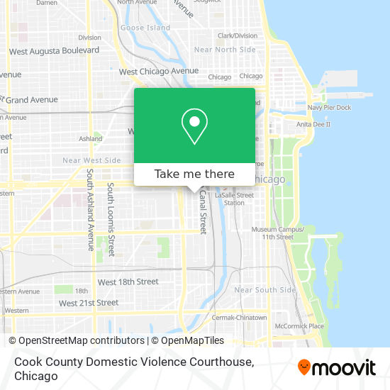 Cook County Domestic Violence Courthouse map