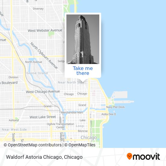 Waldorf Astoria Chicago map