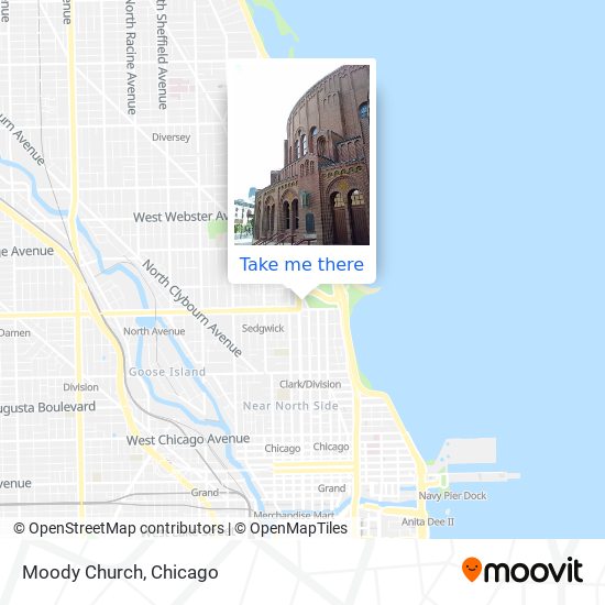 Moody Church map