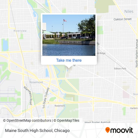 Mapa de Maine South High School