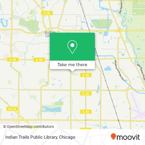 Mapa de Indian Trails Public Library