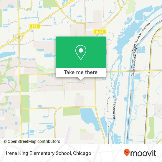 Mapa de Irene King Elementary School