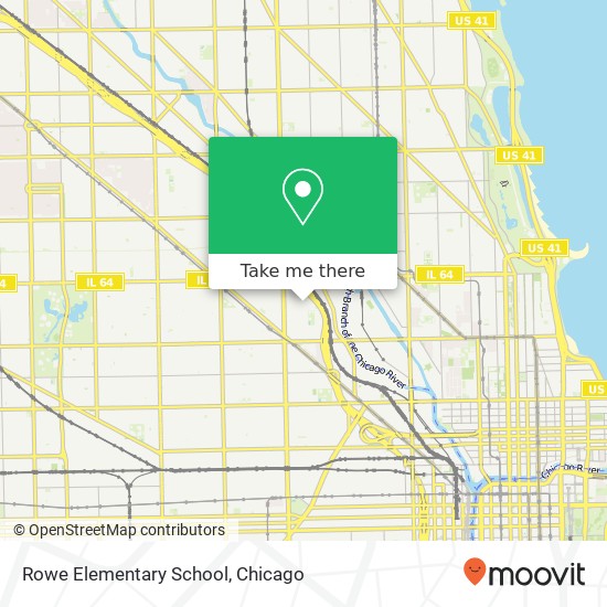 Mapa de Rowe Elementary School