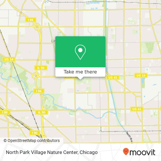 Mapa de North Park Village Nature Center