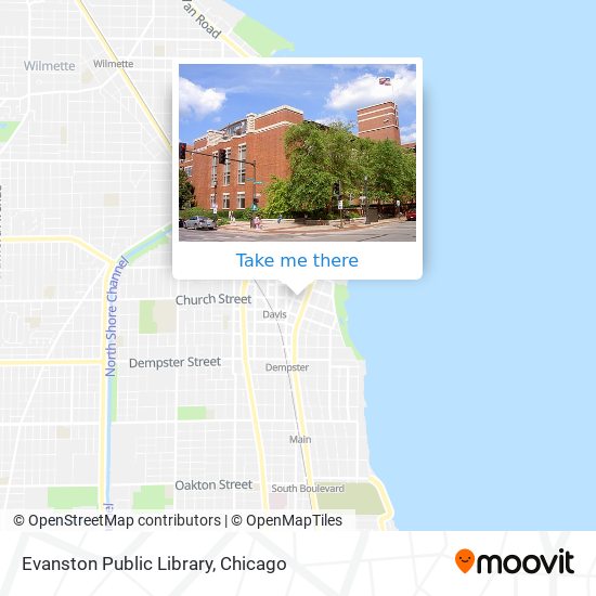 Evanston Public Library map