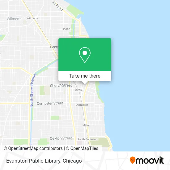 Evanston Public Library map