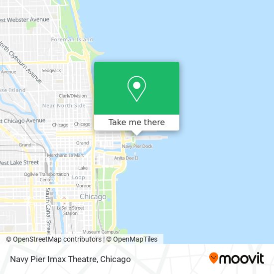 Mapa de Navy Pier Imax Theatre