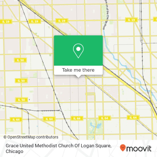 Mapa de Grace United Methodist Church Of Logan Square