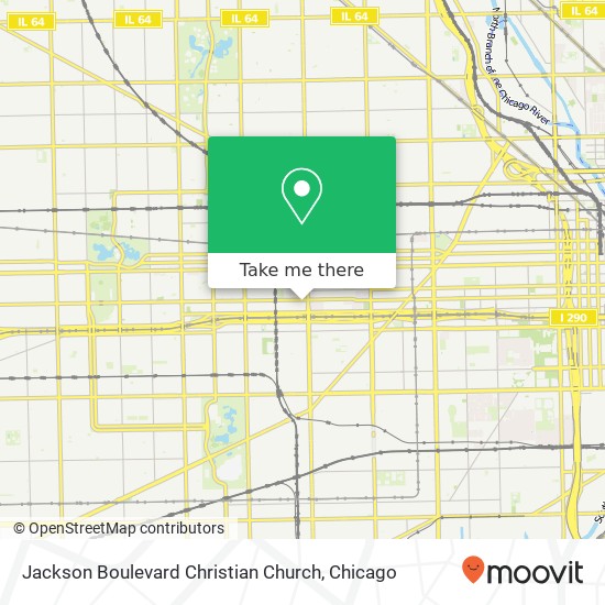 Mapa de Jackson Boulevard Christian Church