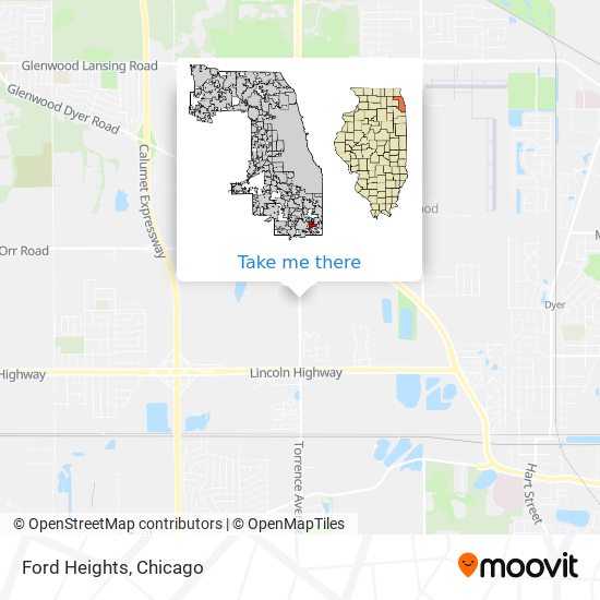 Ford Heights map