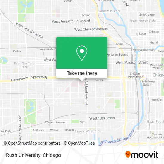 Rush University map