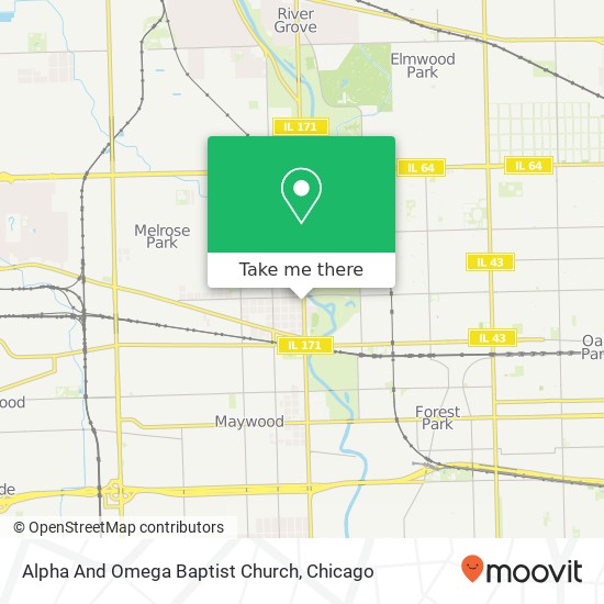 Alpha And Omega Baptist Church map