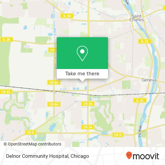 Delnor Community Hospital map