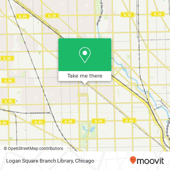 Mapa de Logan Square Branch Library