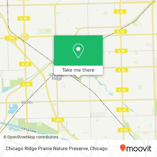 Chicago Ridge Prairie Nature Preserve map
