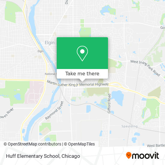 Huff Elementary School map