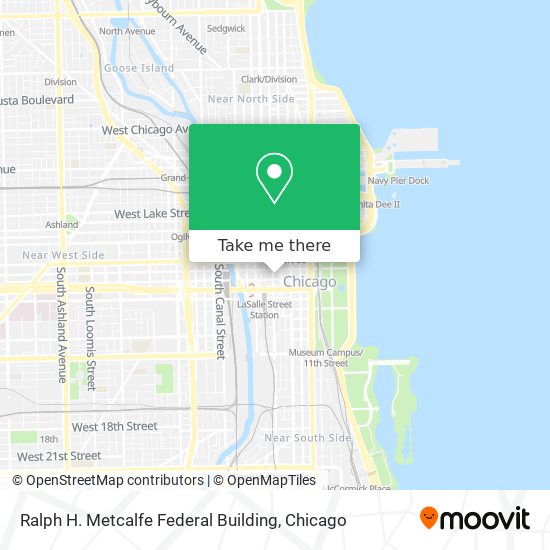 Mapa de Ralph H. Metcalfe Federal Building