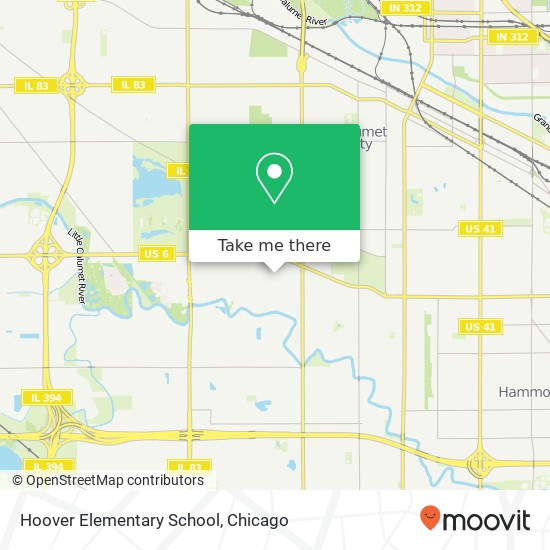Hoover Elementary School map