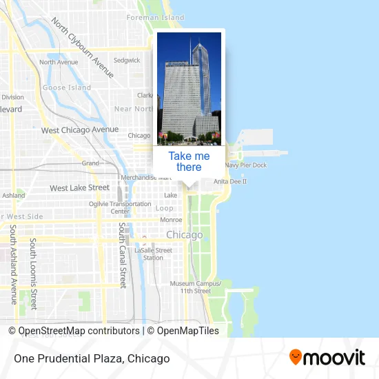 One Prudential Plaza map