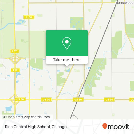 Mapa de Rich Central High School