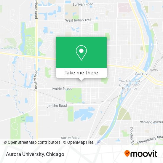 Aurora University map