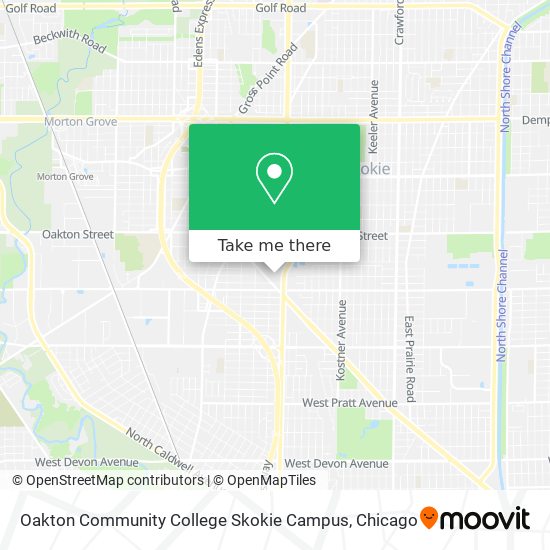Oakton Community College Skokie Campus map