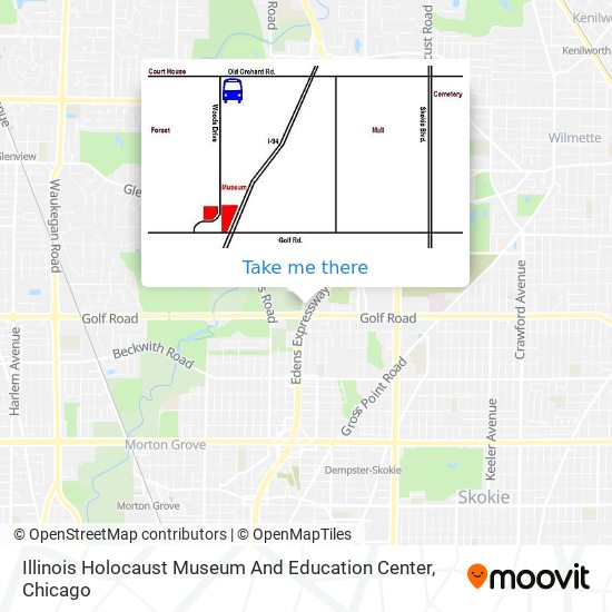 Mapa de Illinois Holocaust Museum And Education Center