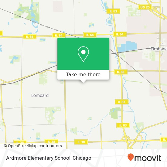 Ardmore Elementary School map