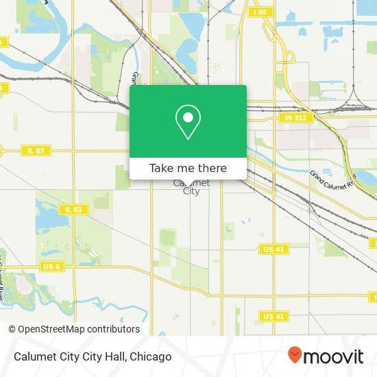 Calumet City City Hall map