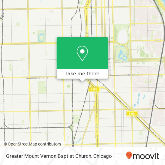 Mapa de Greater Mount Vernon Baptist Church