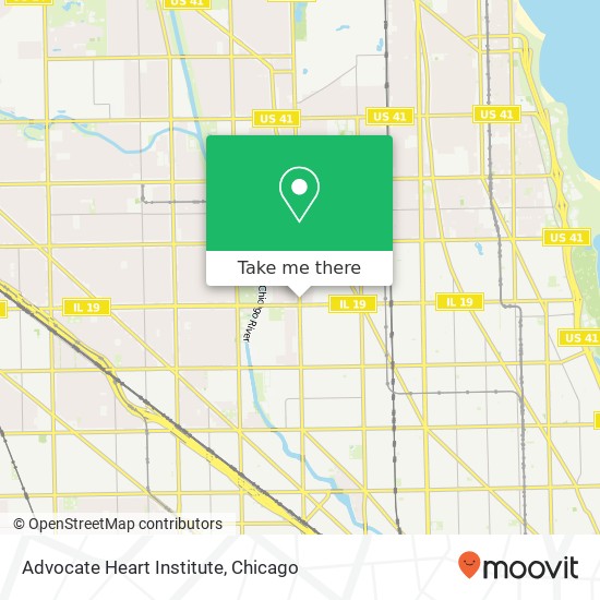 Advocate Heart Institute map