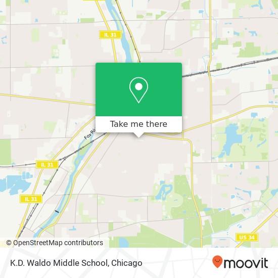 Mapa de K.D. Waldo Middle School