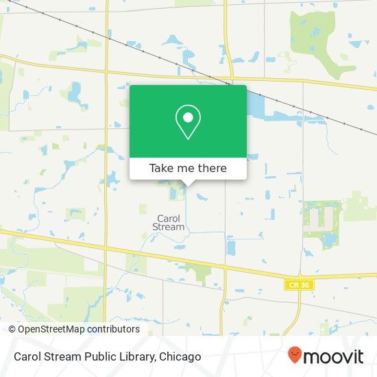 Mapa de Carol Stream Public Library