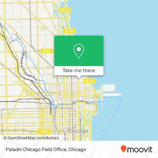 Mapa de Paladin Chicago Field Office