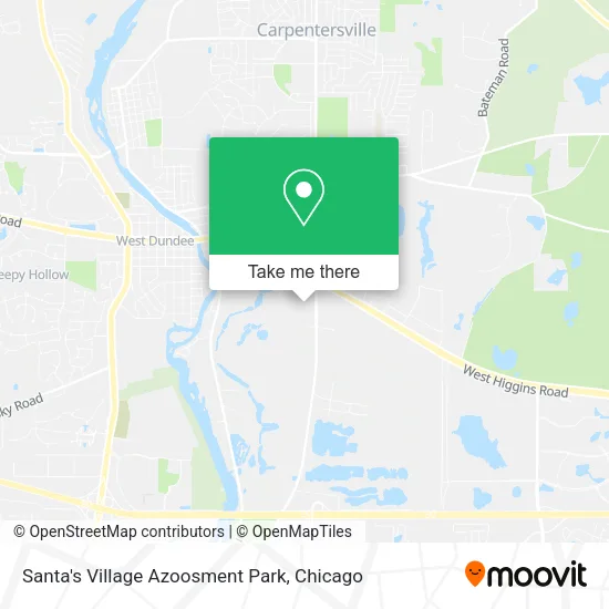 Santa's Village Azoosment Park map