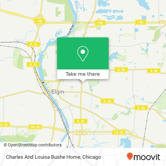 Mapa de Charles And Louisa Bushe Home