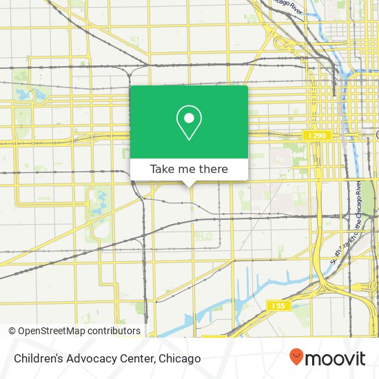 Children's Advocacy Center map