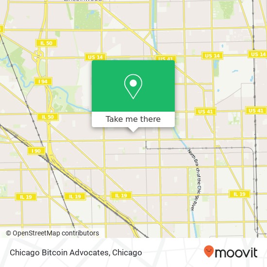 Chicago Bitcoin Advocates map